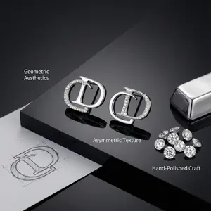 parkling Double D Earrings — Copper Plated Gold/Silver with Micro-Paved Zircon | Luxury Minimalist Women’s Jewelry + Exquisite Gift Box Included  #CopperPlatedJewelry #DoubleDEarrings #WomensFashion #GiftForHer #JewelryWithBox #Earrings #TikTokStyleFind