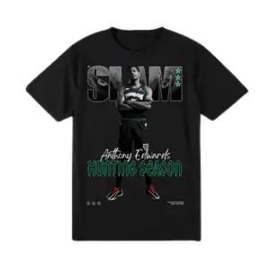 SLAM Anthony Edwards Hunting Season shirt, Basketball Superstar Graphic shirt for Sports Fans, Vintage Streetwear Gift