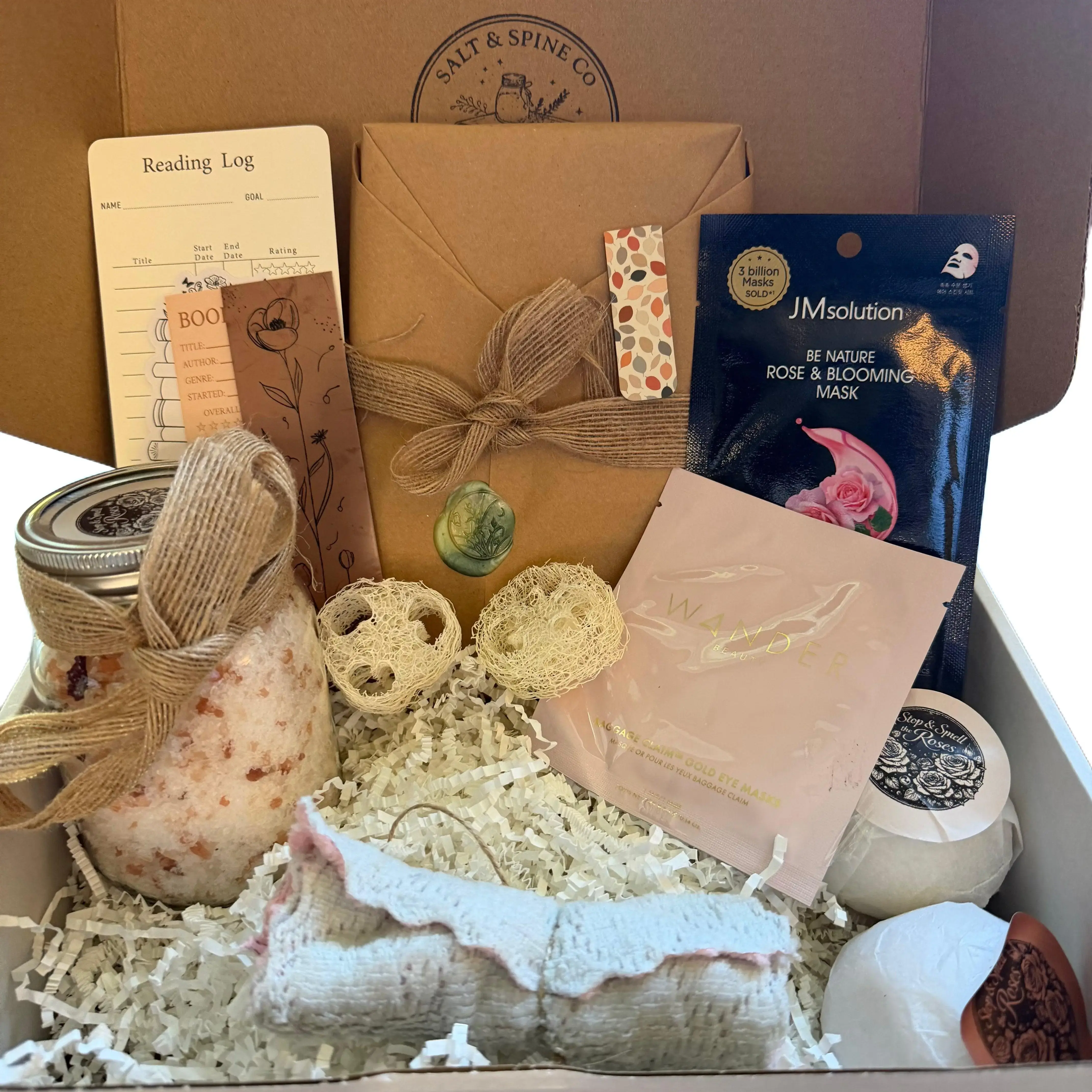 Deluxe Ritual Box - Curated Blind Date with a Book and Bath Experience Kit, Office Stationery & Supplies Gift