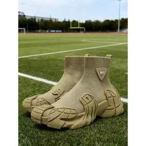 Men's Fashion Sneakers, Casual Sporty Ankle Boots, Outdoor Hiking Shoes, Traditional High Top Design, Breathable Textile Upper