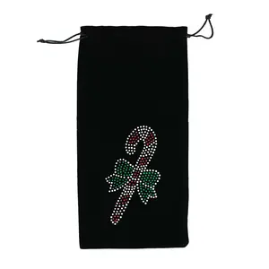 Candy Cane Wine Bag