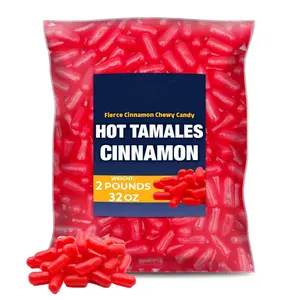 Hot Tamales Fierce Cinnamon Candy 2 Pounds Bulk Bag, Cinnamon Candy, Gummy Candy, Resealable Bag by Yummyland, 32 oz