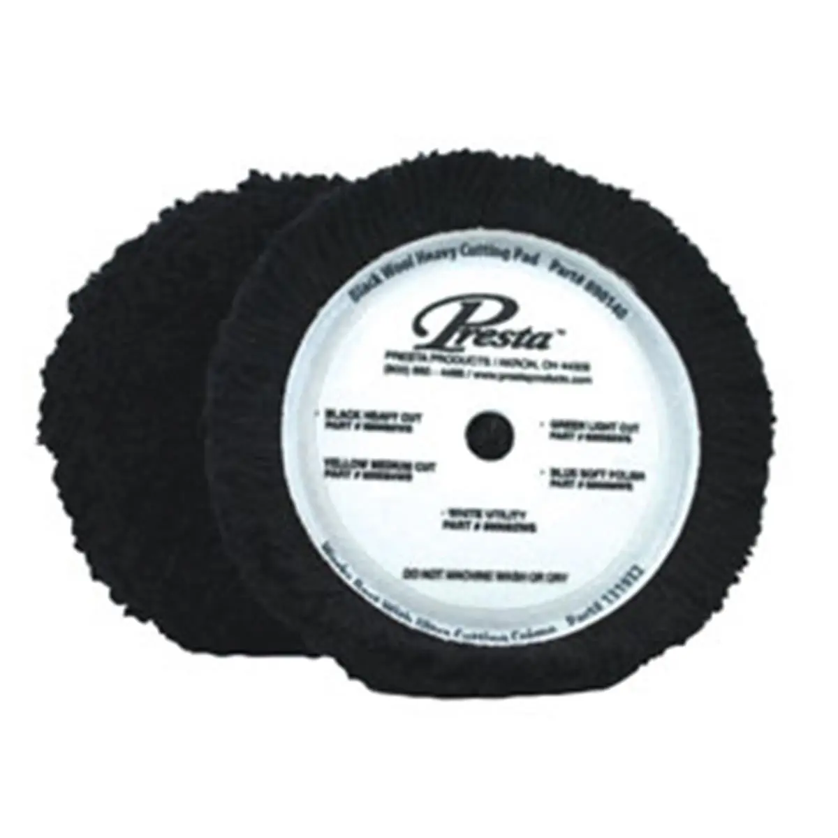 212 MAIN Presta 890140 Single-Sided Black Wool Cutter, Automotive Car Polisher Tool for Car Paint Care & Maintenance
