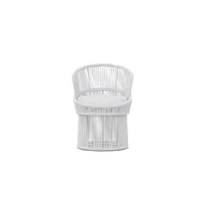 Outdoor Living & Garden Coastal Barrel Back Dining Side Chair