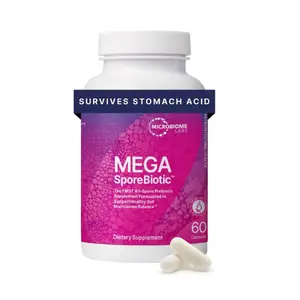 MegaSporeBiotic Probiotics for Women & Men – Gut Health & Digestive Support (60 Capsules)