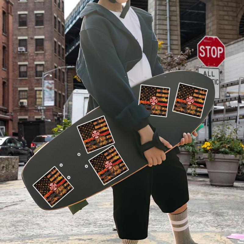 Stickers Pack 20 Pcs Flames Skateboard Luggage Fire Car Bottle Dept Bumper Aesthetic Maltese Water Bike Cross Colorful Laptop Vinyl Waterproof Guitar