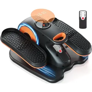 Under Desk Elliptical Machine, Ellipse Exerciser as Seen on TV for Seniors with Remote Control & 12 Adjustable Speeds, Elliptical Machine for Home