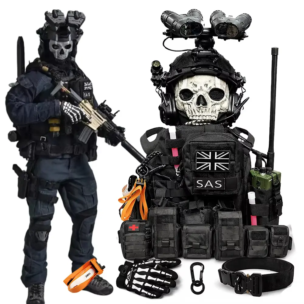 Men's Full Tactical Gear Set for Operator Costumes, MOLLE Vest with Chest Rig and Battle Belt for Halloween & Cosplay, Costume Outfit, Outfits, Menswear, Clothes