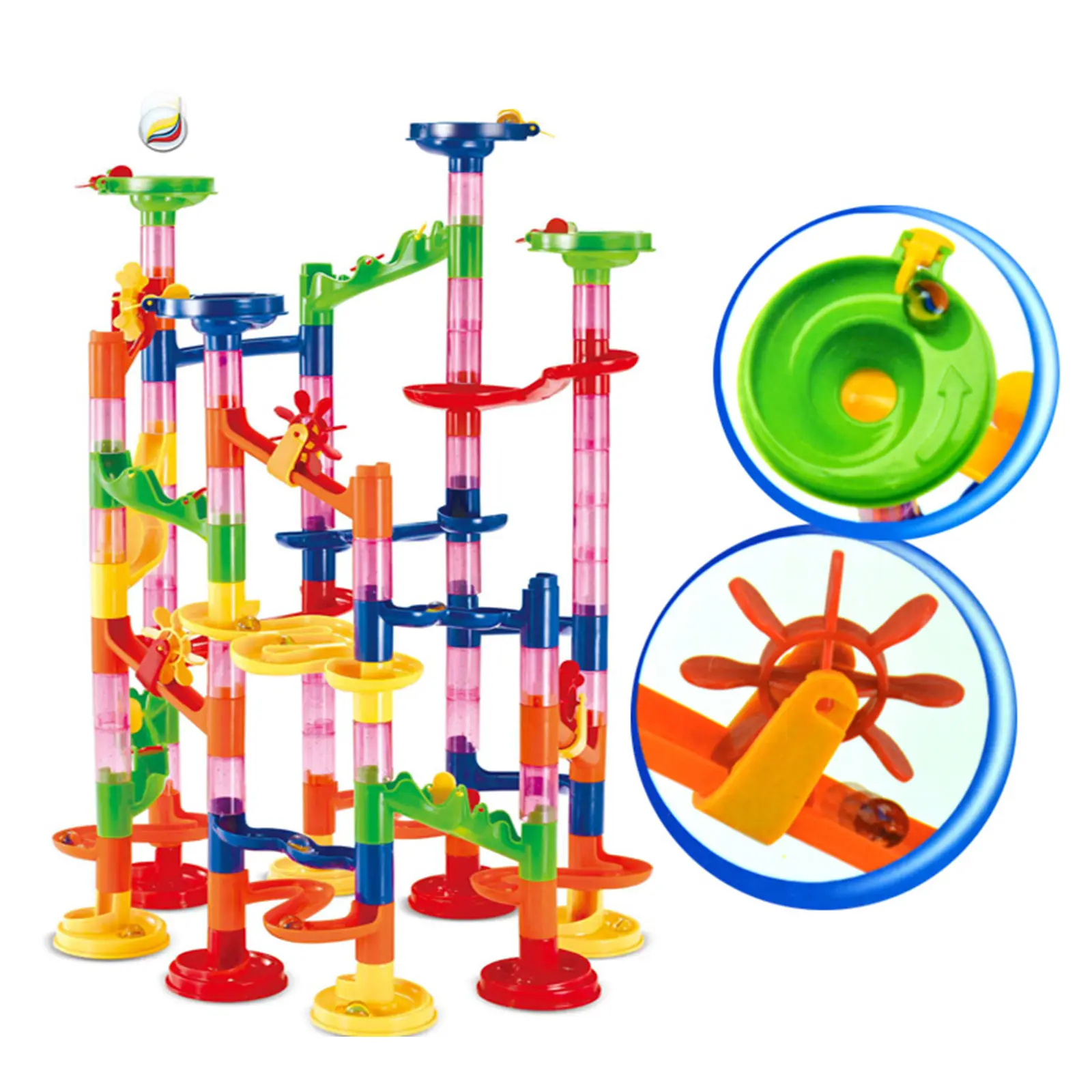 Kids Marble Run Race Set Railway Building Blocks Construction Track Toy