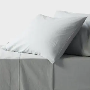 Threshold 250 Thread Count Organic Cotton Percale 4-Piece Sheet Set