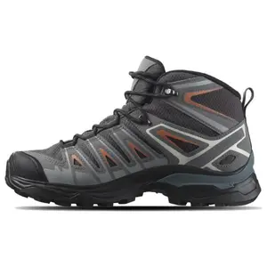 Salomon X Ultra Pioneer Lace-Up High-Top Outdoor Hiking Shoes for Men and Women with Slip-Resistant and Durable Features in Gray-Orange Trending Shoes, House White Official Shoes to Get / Maison Mihara