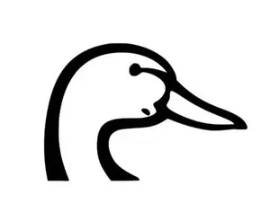Duck Head Vinyl Die Cut Car Sticker Decal