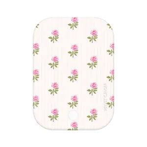 Velvet Caviar Pink Peony Floral MagSafe Power Pack - Fast Charging Extra Power, Strong Magnetic Grip Compatible iPhone Wireless Chargers