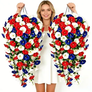 Large High-End Artificial Mimosa Flowers, Blue Vibrant Colors, Ideal for Parties, Gardens, Weddings, Indoor Outdoor Use