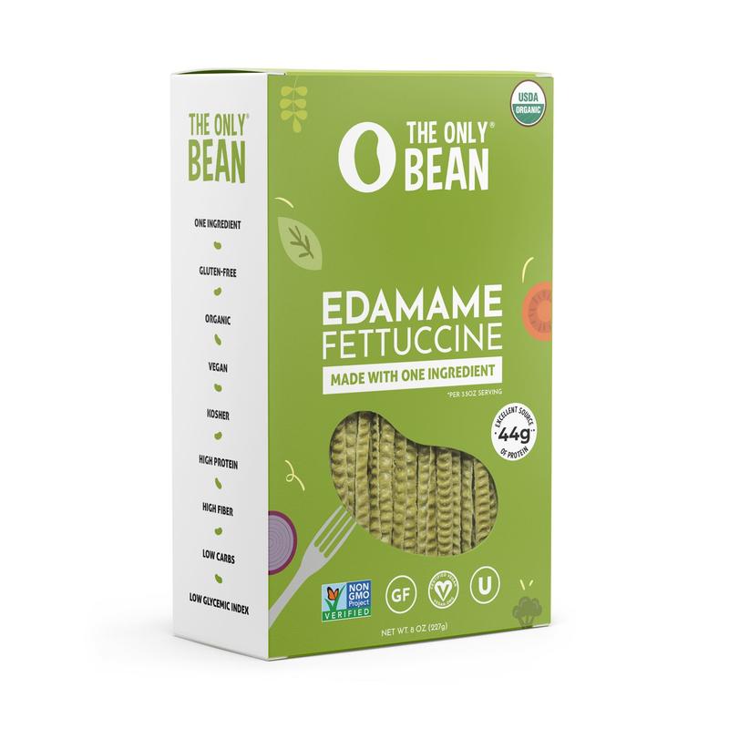 Organic Edamame Fettuccine Bean Pasta (Multiple Pack Sizes)  High Protein Vegan Fiber Carb