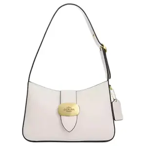 COACH Eliza 25 Classic Calfskin Crossbody Bag for Women, Medium Size, White