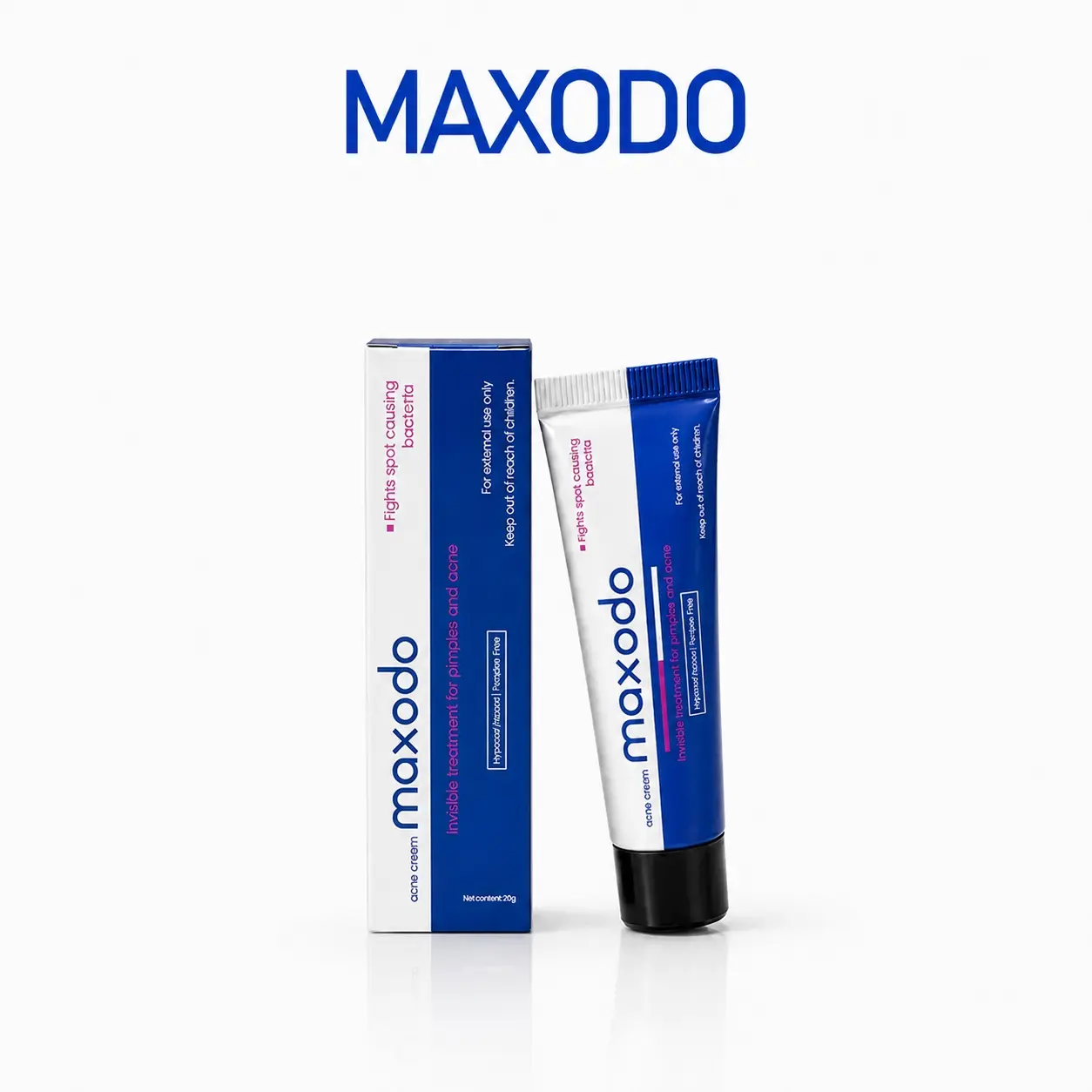 Maxodo Salicylic Acid Acne Treatment Cream - Moisturizing, Hydrating Daily Moisturizer with Centella Asiatica for Oily, Sensitive Skin, Acne Clearing Product, Dark Spot Remedy, Hyperpigmentation Care, 20g back to school