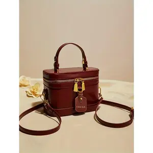 Fashionable solid color exquisite small square bag box bag, women's crossbody bag shoulder bag, simple zipper opening small bag, suitable for daily occasions such as commuting, shopping, dating, parties, and going out, Casual crossbody bags
