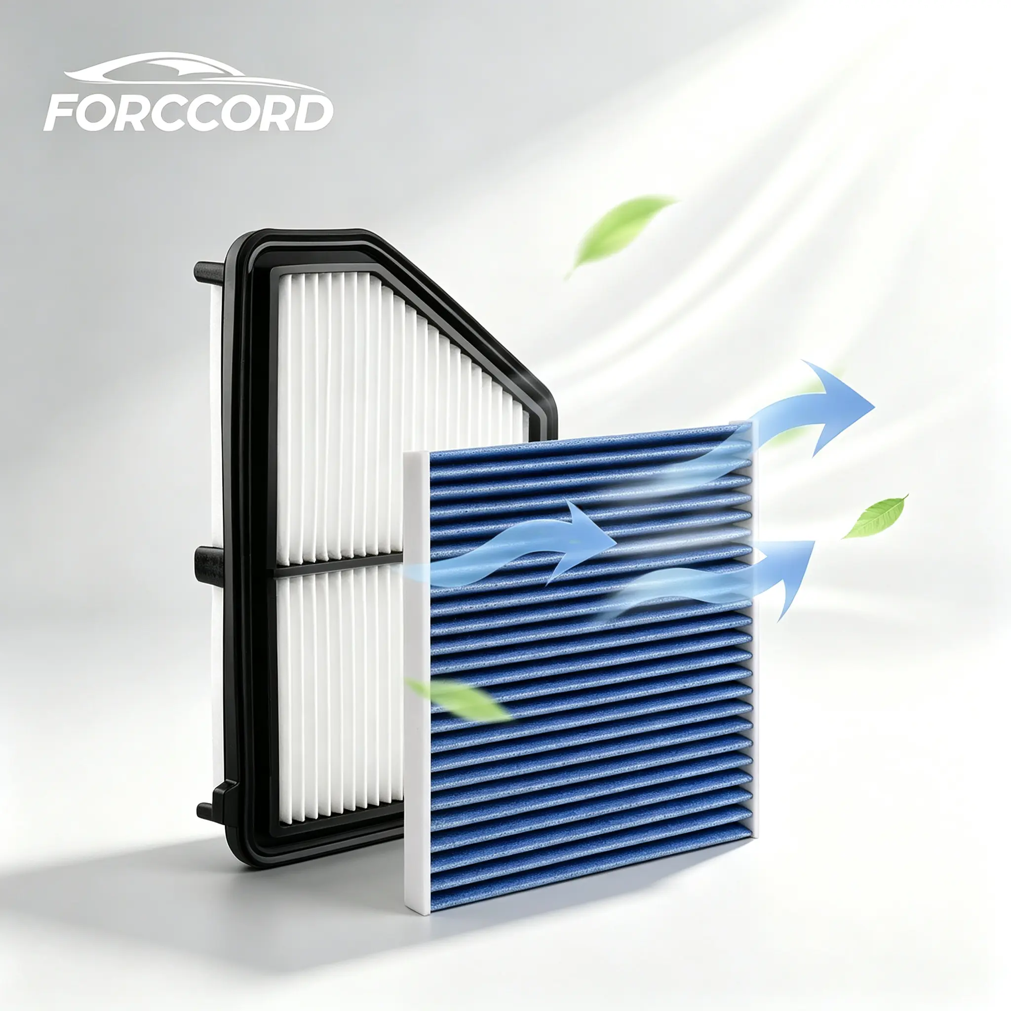 FORCCORD High Adsorption Filter Kit - Honda Civic Cabin & Engine Air Filter Replacement for 2016-2026 2.0L Gas Models, Replaces CF11182 CA12051,  car accessories