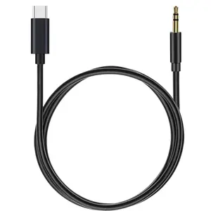 USB C to 3.5mm audio jack headphone microphone adapter auxiliary cable, C-type to 3.5mm auxiliary headphone stereo cable car cable, suitable for iPhone 17 Pro Max/16 Pro/15/iPad Pro, Samsung Galaxy S25 S24 S23, MOTO and laptops, tablets, Auxiliary Cord