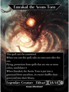 Emrakul, the Aeons Torn - Full Art Altered Art Custom Proxy Card