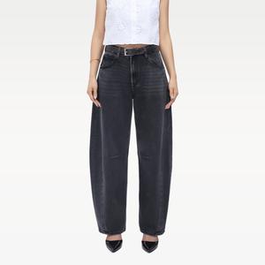 Blake BlueMoment Non-Stretch High Waist Barrel Jeans Womenswear Bottom Casual Denim Pants Spring Outfit Basic Streetwear BM003