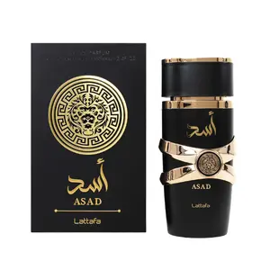 Lattafa Asad 3.4 Oz EDP for Men - Woody Floral Musk Scented Perfume with Long Lasting Fragrances & Spicy Notes