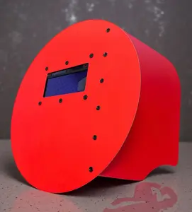 Red Round Carbon Fiber Pancake