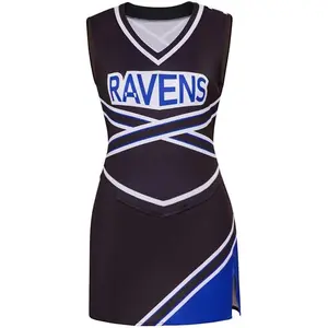 One Tree Hill Cheerleader Uniform Women Tank Tops Girls Skirt High School Fancy Dress Cheerleading Costume