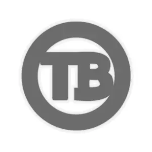 TB Logo Kiss-Cut Stickers, Laptop Decals, Car Stickers, Skateboard Stickers, Unique Gifts for Teens