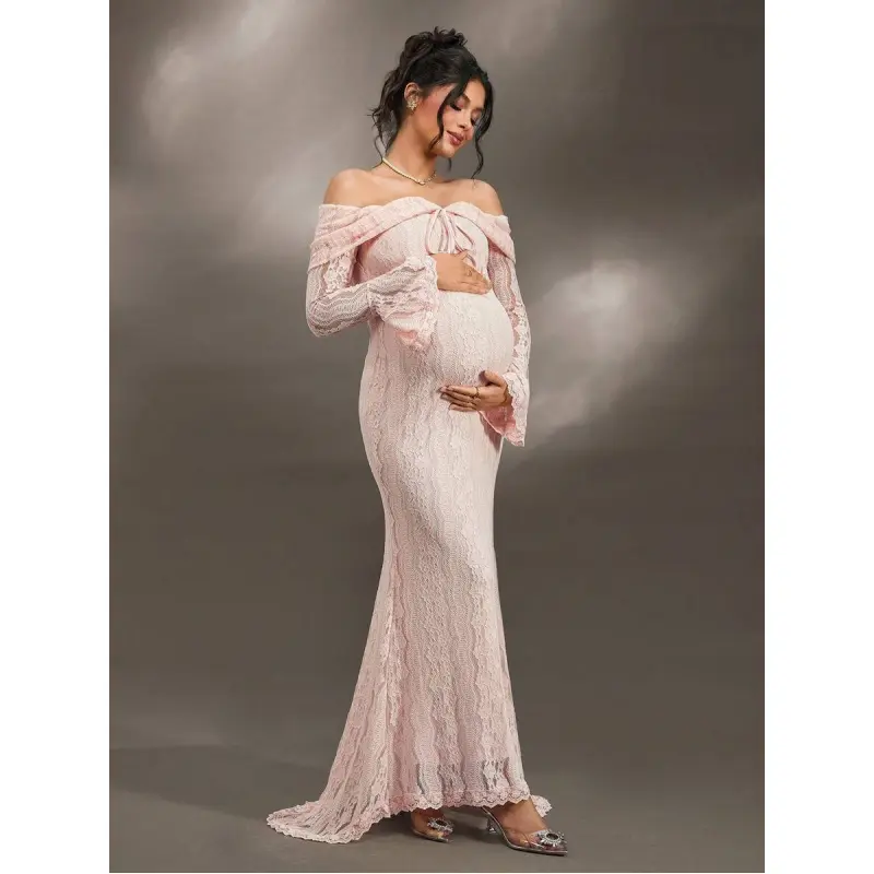 Maternity photo makeup white dress - TikTok Shop
