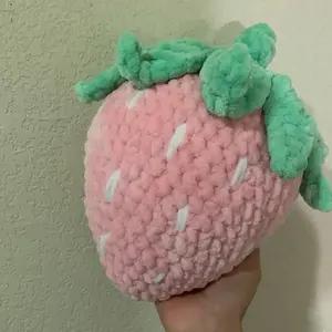 Strawberry pillow plush