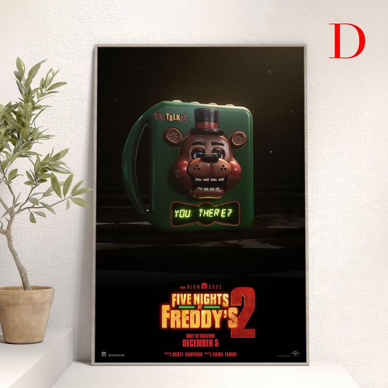 Five Nights At Freddy'S Movie Poster Wall Art Living Room Decoration Perfect Gift