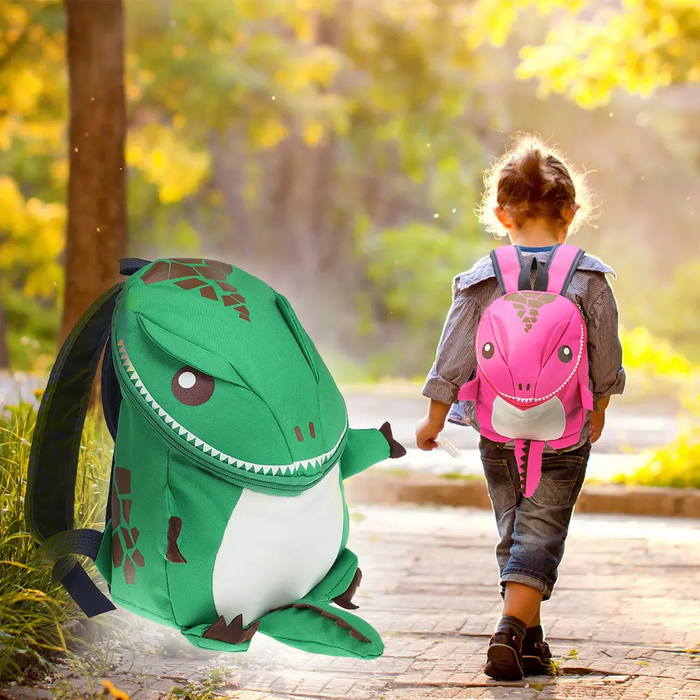 3D Dinosaur School Backpack for Kids, Waterproof Preschool Bookbag, Fun Dinosaur Travel Bag for Elementary Boys & Girls, Durable Nylon Daypack, Lightweight Backpack, Kids Backpack