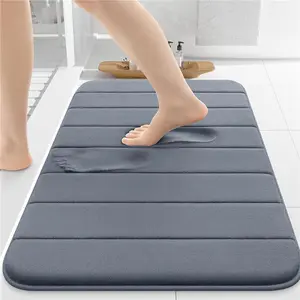 Memory Foam Bath Mat 30x20, Ultra Soft and Absorbent Bathroom Rugs, Non-Slip, Machine Wash Dry, Thick Bath Rug Carpet for Bathroom Floor, Sink and Shower
