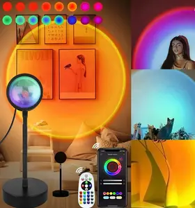 Sunset Projection Lamp - RGB Aesthetic Room Decor Night Light LED Sunset Lamp