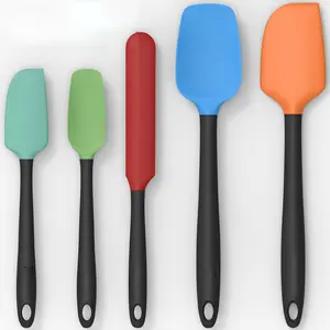 Silicone Spatula Set of 5,High Temperature Resistant, Food Grade Silicone, Dishwasher Safe, for Baking cooking (Colorful)