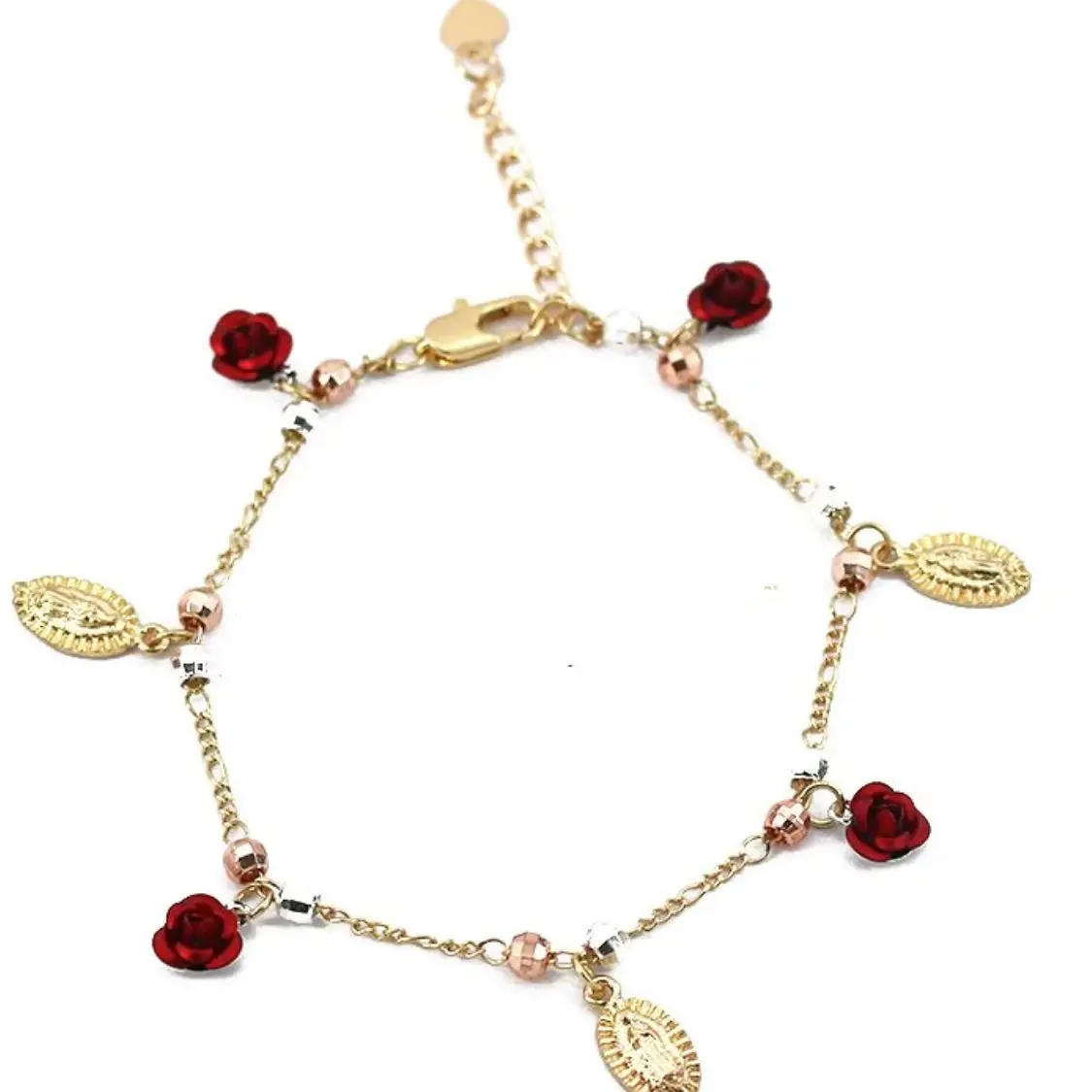 Our Lady of Guadalupe and Roses Bracelet