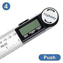 Digital Angle Finder Protractor, 3rd Generation Quick Display Angle Gauge Ruler, 7-Inch (200mm) Professional Measuring Tool for Woodworking, Carpentry, and Construction