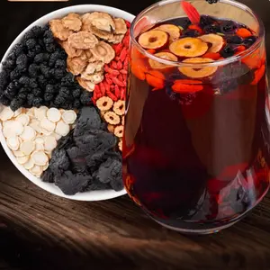 Herbal Energy Tea | Ginseng + Maca Blend for Stamina & Focus | Kidney Tea Formula Ginseng Five Treasure Tea for Men's Natural Stamina & Performance Herbal Tea with Maca Root Ginseng Goji Berry 6-in-1 Superfood Energy Drink