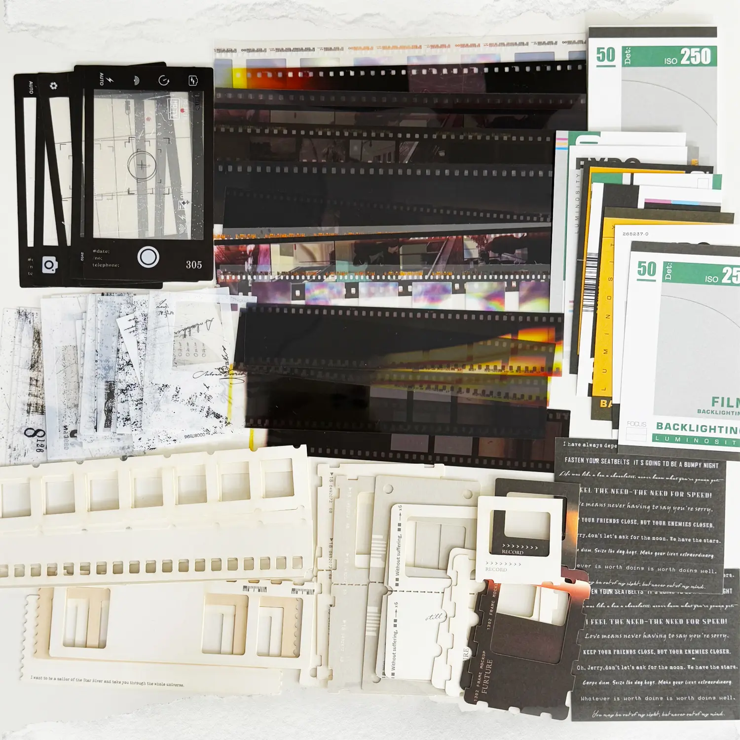 Classical Vintage Movie Ephemera Kit - DIY Craft Paper, DIY Decorative Stickers, Photo Frame, Memory Pad, Scrapbooking Supplies for Junk Journaling (Includes Sticker)