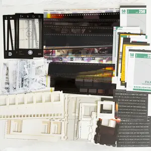 Vintage Movie Scrapbook Kit, Photo Frame & Decorative Paper & Decorative Stickers & Memory Pad, Film Sticker Pack, Scrapbooking supplies for Junk Journal