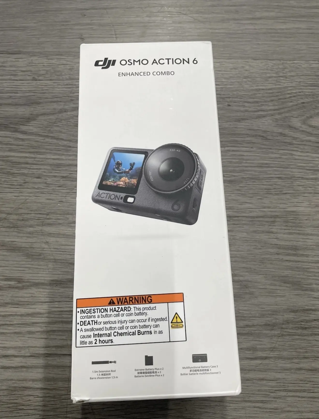 DJI Osmo Action 6 Enhanced Combo,4K-8K Action Camera