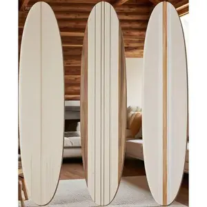 Large Wooden Beach Wall Art - Tropical Surfboard Decor 23.6" x 5.4" - Coastal Room Aesthetic for Bedroom Living Room Bathroom - Cute Pink Wooden Hanging Decor - Preppy Beachy Style Wall Hangings Decoration Lightweight Set Decorative vintage home decor tik