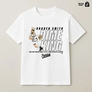 Braden Smith Dime King T-Shirt Purdue Basketball Fan Tee College Assists Leader Graphic Shirt