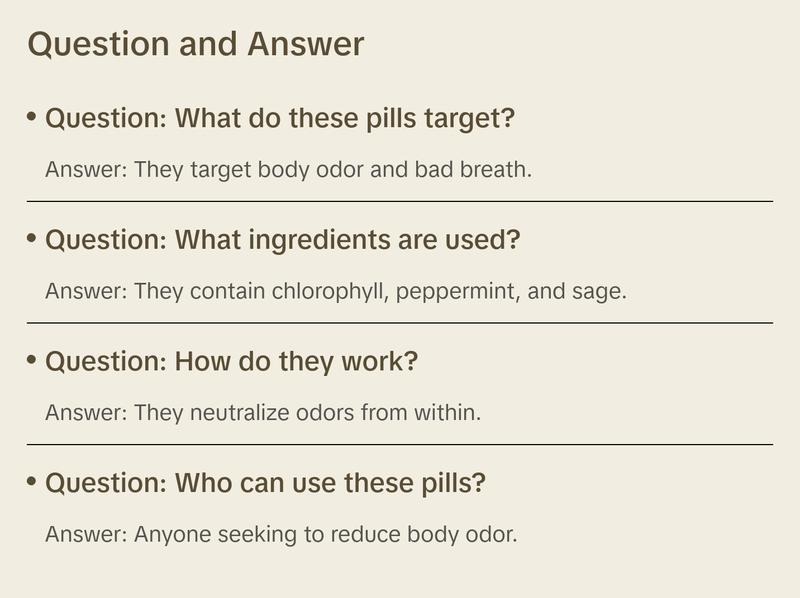 MintyChloro BodyFresh Pills- Body Odor, Gut & Skin Capsules