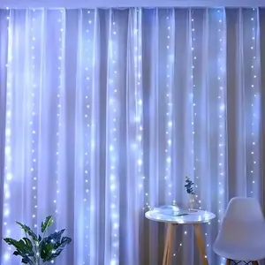 Latest USB Powered Waterfall Fairy Curtain Lights with 300 LEDs, Remote Control & 8 Lighting Modes, for Indoor Outdoor Decor, Ideal for Birthdays, Halloween, Parties, Weddings and Home Garden Decoration