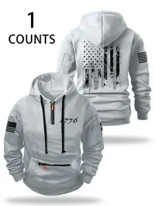 Autumn Winter Thick Zipper Long Sleeve Hoodie, Casual Loose-Fit Design, Fashionable Pocket Detail, Comfortable Outdoor Wear for Men & Women, Sweatshirts