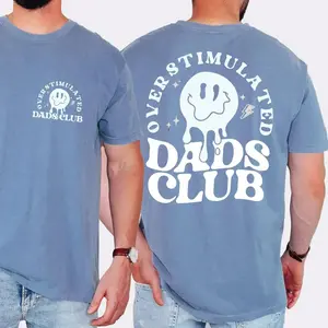 Comfort Colors Overstimulated Dad Shirt, Funny Cool Dad T-shirt, Mental Load Gift For Tired Dads Tee, Gift for Husband, Father's Day Gift