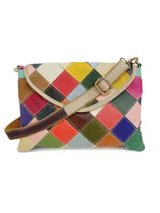 Women's Fashion Colorblock Patchwork Quilted Crossbody Bag, Casual Versatile Shoulder Bag for Daily Used, Trendy All-match Commuter Bag